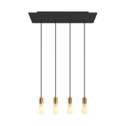 Creative Cables - Hängeleuchte 4L - 67,5 x 120 cm - schwarz