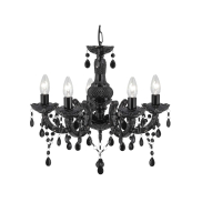 Searchlight Marie Therese - Kronleuchter - Ø 48 x 93 cm - schwarz