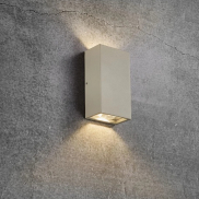 Nordlux Rold Corner - Außenwandleuchte - 9 x 16 x 5,5 cm - 2 x 5W LED inkl. - IP54 - taupe