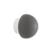Nova Luce Netune - Wandleuchte - 11 x 9,6 x 11 cm - 6W LED inkl. - grau und weiß