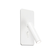 Faro Suau - eingelassene Wandleuchte mit Schalter - 9,5 x 17 cm - LED  3W inkl. - mattweiß