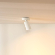 Lucide Xyrus - Aufbaustrahler - 9 x 12,5 x 9 cm - 5W dimmbare LED inkl. - dimmbar bis warm - weiß