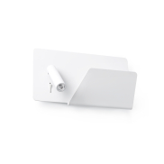 Faro Suau Right - Wandleuchte mit Schalter und USB-Anschluss - 28 x 12 x 15,5 cm - 3W LED inkl. - matt weiß