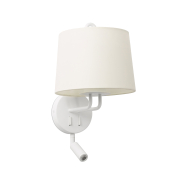 Faro Montreal - Wandleuchte mit Schalter - 21,5 x 19 x 39 cm - 3W LED inkl. - matt weiß
