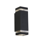 Searchlight Austin - Außenwandleuchte - 8 x 24 cm - IP44 - schwarz
