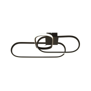 Searchlight Clip - Deckenleuchte - 65 x 18 cm - 37W LED inkl - schwarz und opal
