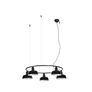 Faro Tatawin S - Hängeleuchte - Ø 90 x 100 x 210 cm - schwarz satiniert und schwarz glänzend