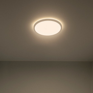 Nordlux Oja - Deckenleuchte - Ø 29,4 x 2,3 cm - 3 Stufen Dimmer (2700K) - 18W LED inkl. - weiß