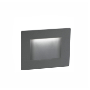 Nova Luce Krypton - Wandeinbauleuchte - 8 x 7 x 8 cm - 3W LED inkl. - IP54 - dunkelgrau