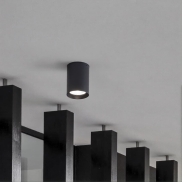 Nova Luce Dara - Außen-Deckenleuchte - Ø 8 x 11 cm - 9W LED inkl. - IP54 - dunkel anthrazit