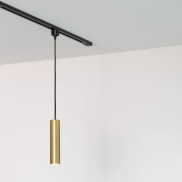 Lucide Track Floris Pendelleuchte - 1-Phasen-Schienensystem - Ø 5,6 x 155 cm - gold