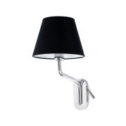 Faro Eterna Left - Wandleuchte - 21,5 x 20 x 16 cm - 1W LED inkl. - schwarz und chrom