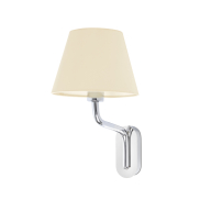 Faro Eterna - Wandleuchte - 21,5 x 20 x 16 cm - beige und chrom