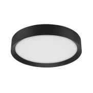 Nova Luce Luton - Deckenleuchte - Ø 55 x 8,5 cm - 47W LED inkl. - sand schwarz und matt weiß