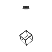 Nova Luce Gabbia - Pendelleuchte - 25 x 25 x 190 cm - 45W nicht dimmbare LED inkl. - Sand schwarz