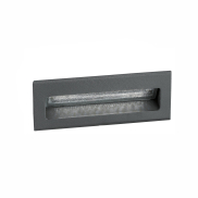 Nova Luce Krypton - Wandeinbauleuchte - 13,5 x 8 x 5,5 cm - 3W LED inkl - IP54 - dunkelgrau