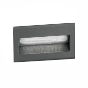 Nova Luce Krypton - Wandeinbauleuchte - 8,5 x 8 x 5,5 cm - 1,5W LED inkl. - IP54 - dunkelgrau