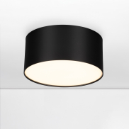 Nova Luce Marsa - Deckenleuchte - Ø 14 x 6,5 cm - 16W LED inkl. - Sand schwarz