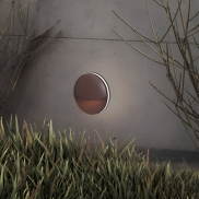 Nova Luce Pan - Außenwandleuchte - Ø 15 x 7 cm - 9W LED inkl. - IP54 - corten