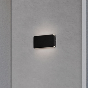 Nova Luce Artu - Außenwandleuchte - 17,5 x 9,5 x 3 cm - 10W LED inkl. - IP65 - Sand schwarz