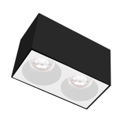 Century Italia Essenza Cube - Aufbaustrahler 2L - 16 x 8 x 9,8 cm - weiß und schwarz