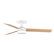 Faro Rudder S - Deckenventilator mit Licht und Einbaufassung - Ø 132 cm - matt Weiß