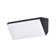 Nova Luce Keen - Außenwandleuchte - 18 x 9 x 9 cm - 12W LED inkl. - IP65 - schwarz und weiß