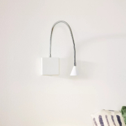 Lucide Buddy - Wandleuchte - 8 x 8 x 60 cm - 3W LED inkl. - weiß