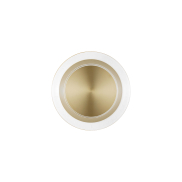Nova Luce Airida - wandleuchte - Ø 17 x 6 cm - 8W LED inkl. - Messing Gold