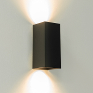 Artdelight Dante - Wandleuchte - 6,7 x 6,7 x 15,4 cm - mattschwarz