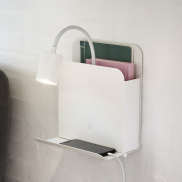 Nordlux Roomi - Wandleuchte mit Schalter und doppeltem USB-Anschluss - 16,5 x 24,8 x 28,2 cm - weiß