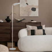 Nova Luce Sinkro - Stehleuchte - 25,2 x 174 x 43,5 cm - 30W LED inkl. - Sand Weiß