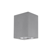 Nova Luce Fuento - Außenwandleuchte - 8,6 x 10 x 12 cm - IP65 - grau