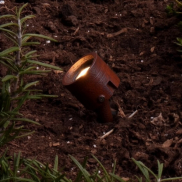 Nova Luce Sento - Spot auf Pfahl - Ø 3,5 x 5 cm - 3W LED inkl. - IP65 - corten