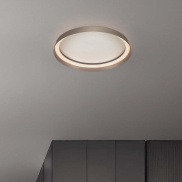 Nova Luce Ormi - Deckenleuchte - Ø 45 x 7 cm - 38W dimmbar LED inkl. - champagnerbraun