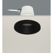 Artdelight Bados - Einbaustrahler 1L - Ø 95 mm, Ø 84 mm Einbaugröße - IP65 - schwarz