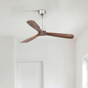 Faro Lantau L - Deckenventilator - Ø 132 cm - Nickel matt und walnuss
