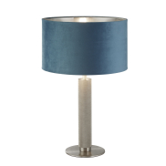 Searchlight London - Tischleuchte - Ø 38 x 63 cm - silber und blau-grün