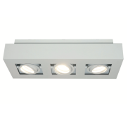 Artdelight Bosco - Aufbaustrahler 3L - 36 x 14 x 8,6 cm - weiß