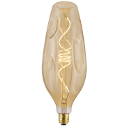 Daylight Italia Bumped Bottle LED-Lampe - Ø 11 x 30,7 cm - E27 - 5W dimmbar - 1800K - amber