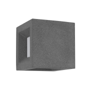 Nova Luce Castro - Außenwandleuchte - 16 x 16 x 16 cm - IP65 - grau