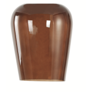 Artdelight Tombo - Lampenschirm aus Glas - Ø 12,5 x 15,5 cm - braun