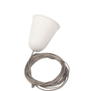 Maxlight - Aufhängeseil für 3F-Schienen - 150 cm - weiß