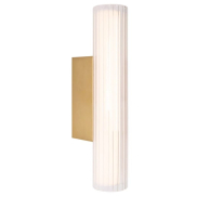 Maxlight Fayette - Wandanbauleuchte - 12 x 6 x 31 cm - 6W LED inkl. - IP44 - gold