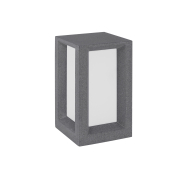 Nova Luce Castro - Gartenleuchte - 20 x 20 x 35 cm - IP65 - grau