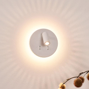 Lucide Bentjer - Wandleuchte -Ø 14 x 10,5 cm - 6W + 3W LED inkl. - weiß