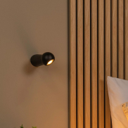 Lucide Ipsos - Außenwandleuchte - Ø 6 x 15 cm - 6W LED inkl. - IP54 - schwarz