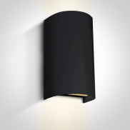 ONE Light GU10 Outdoor Cylinder Lights - Außenwandleuchte - 11 x 8,3 x 19,5 cm - IP65 - schwarz