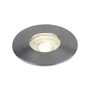Searchlight Flush - 3er Set - Ø 100 mm, Ø 68 mm Einbaumaß - 3 x 4W LED inkl. - satiniert silber