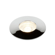 Searchlight Flush - 3er Set - Ø 100 mm, Ø 68 mm Einbaumaß - 3 x 4W LED inkl. - Chrom